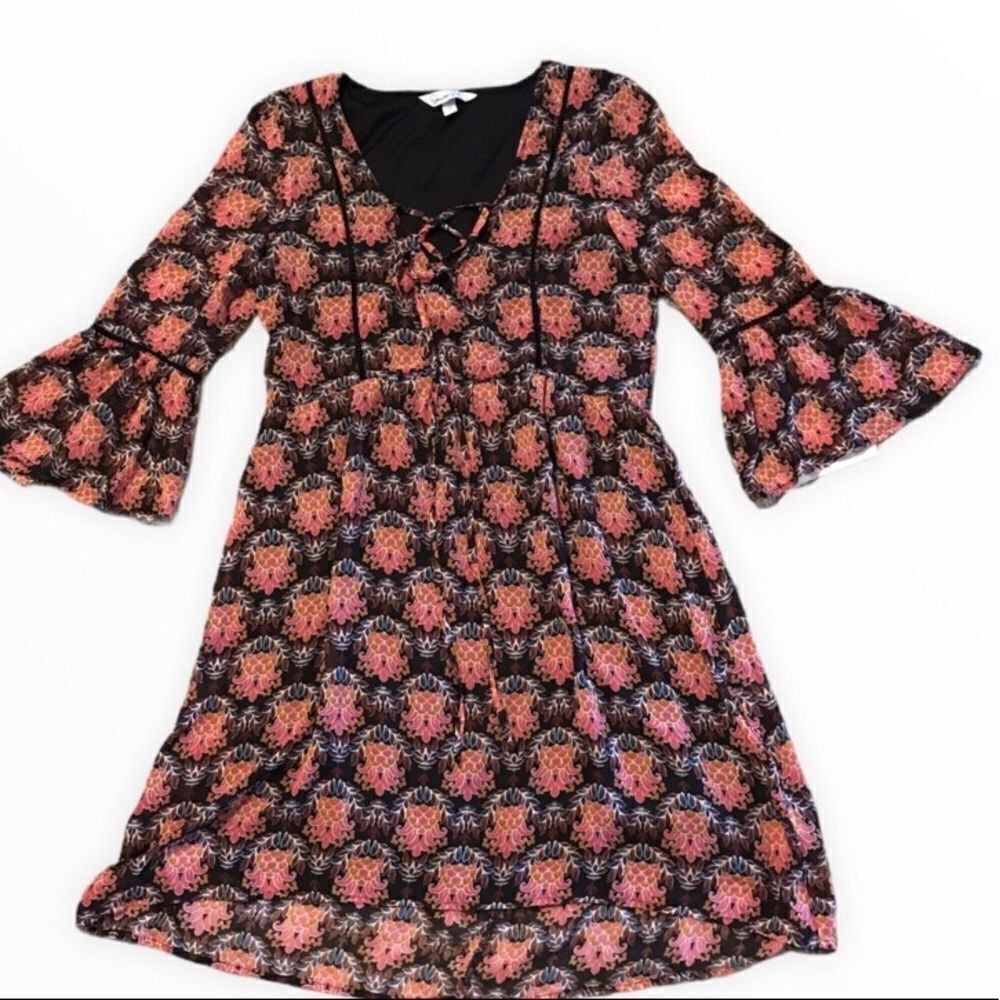 MEDIUM Speechless NWT Long Tunic Black & Pink Great with Leggings!